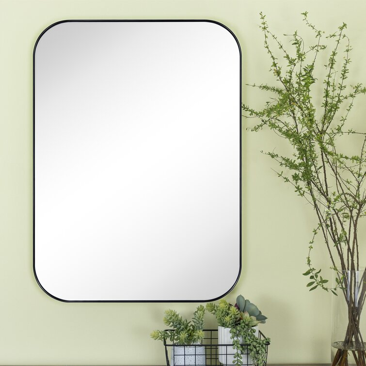 Latitude Run® Mid-Century Modern Chic Metal Rounded Wall Mirrors